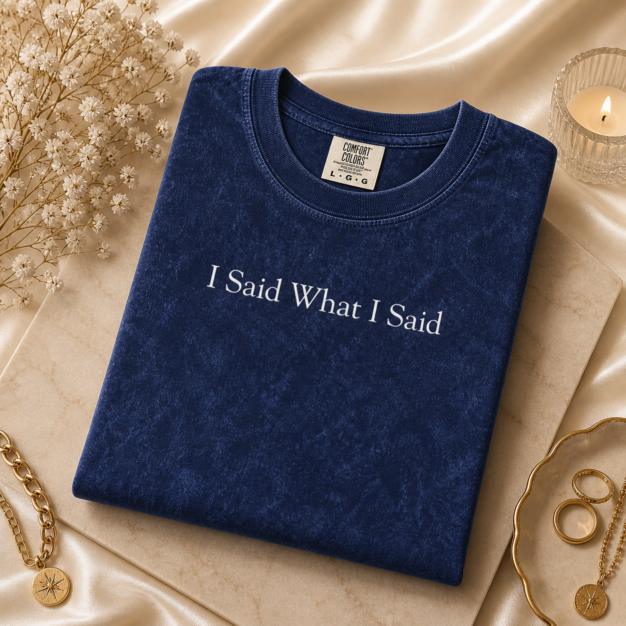 I Said What I Said Mineral Wash T-Shirt